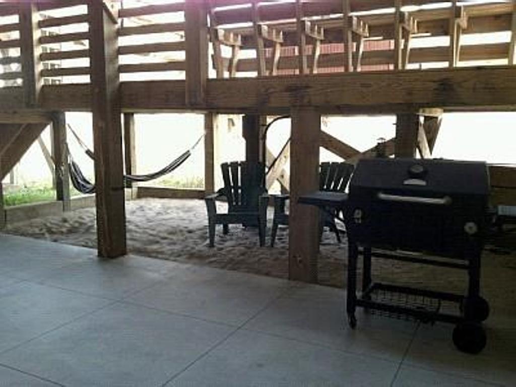Chillin’ and Grillin’ !  (under Hot Tub Deck)
